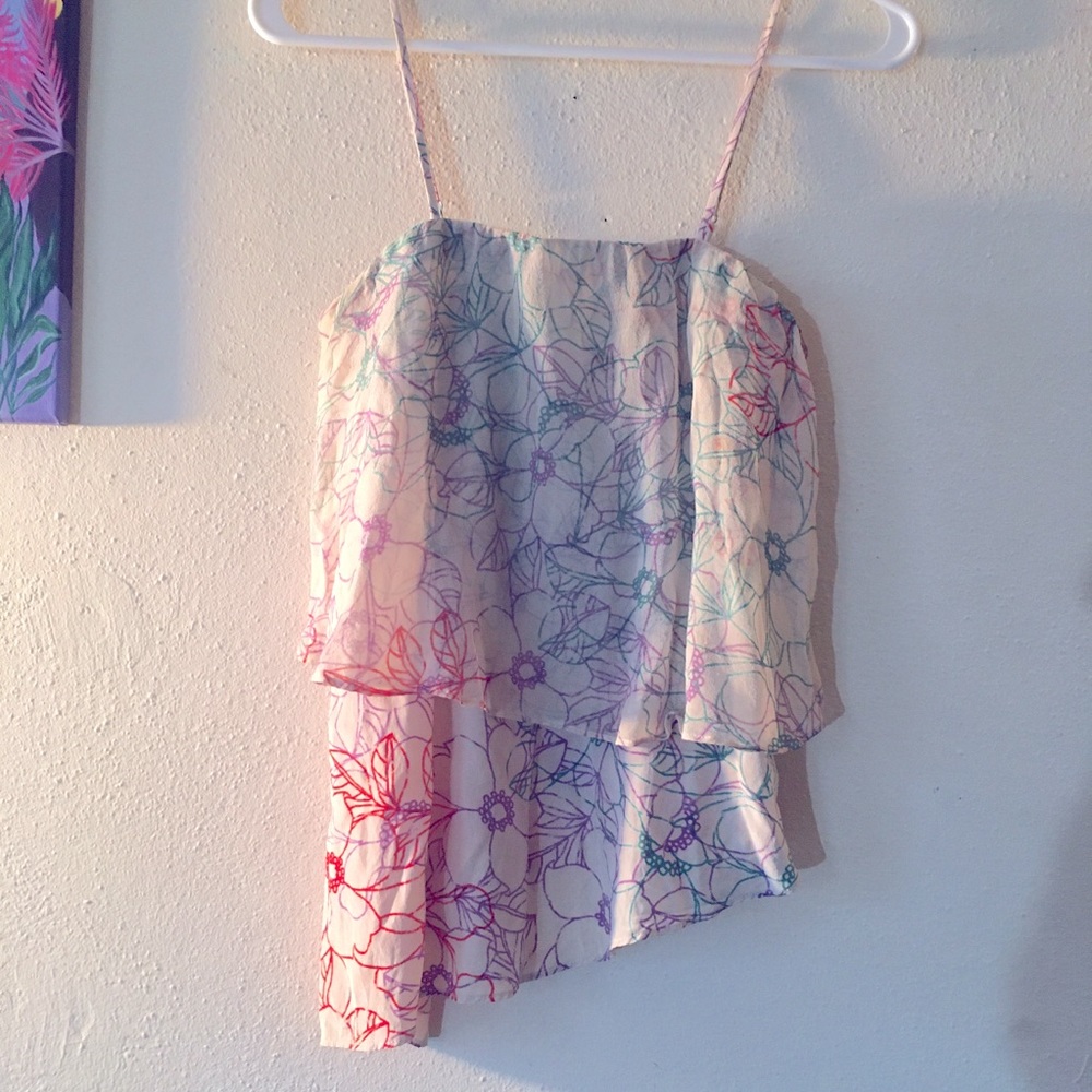 Layered Silk Anthropologie top